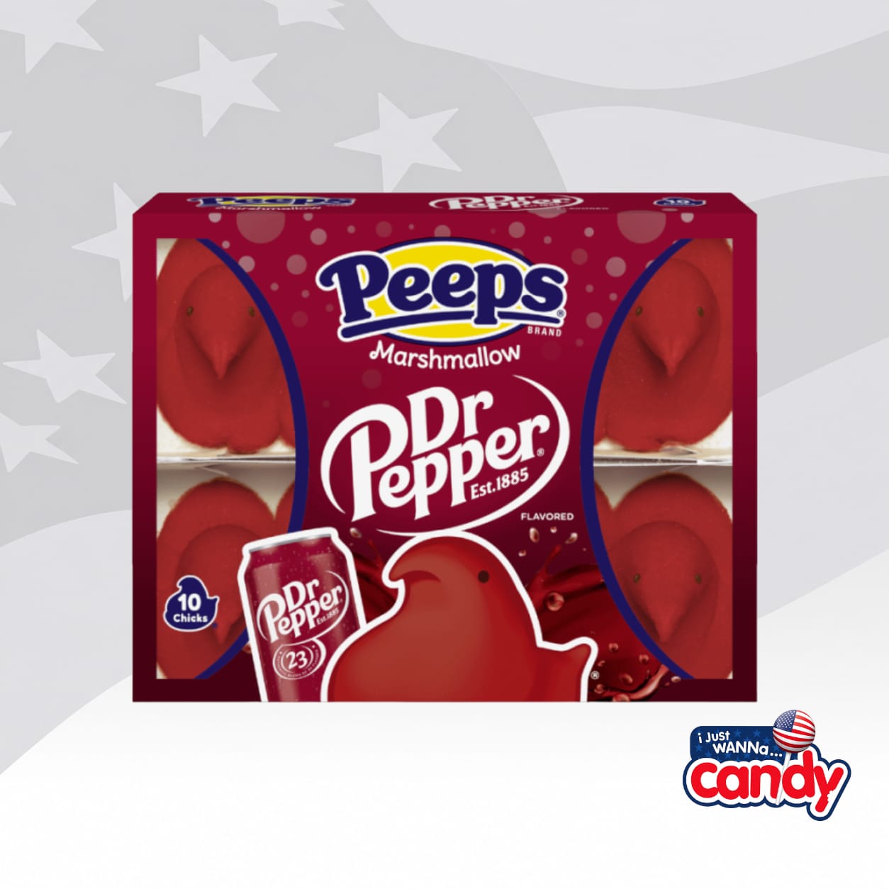 Peeps Dr Pepper Chicks 10 Pack 3oz (85g)
