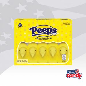 Peeps Yellow Chicks 10 Pack 3oz (85g)