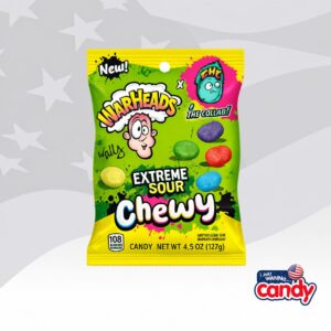 Warheads Extreme Sour Chewy Candy 4.5oz (127g)