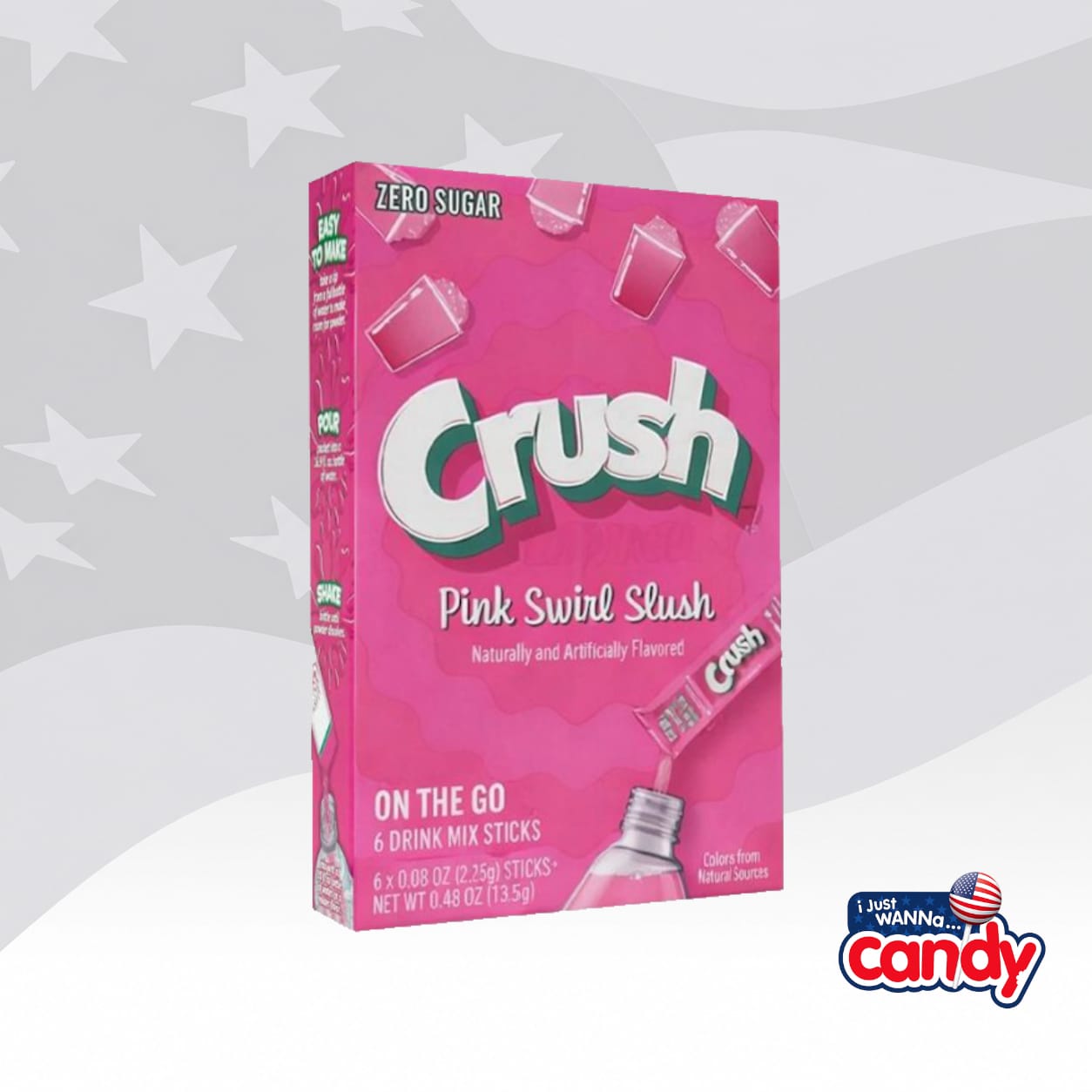 Crush Pink Swirl Slush Singles To Go 0.48oz (13.5g)