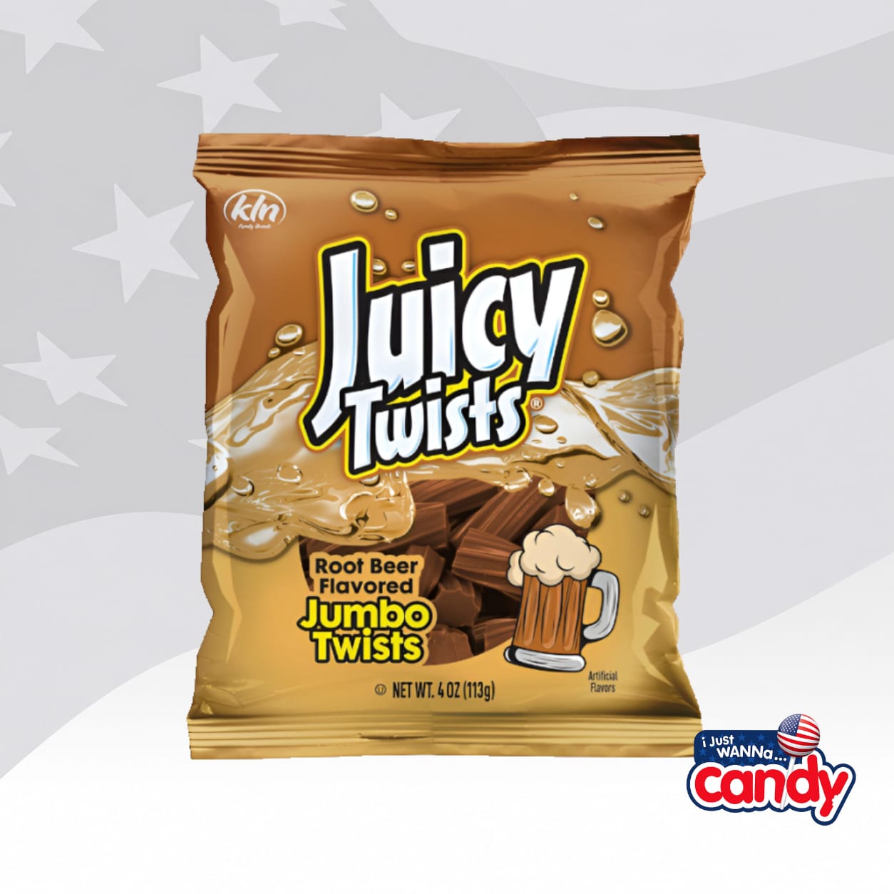 Kennys Juicy Twists Root Beer 4oz (113g)