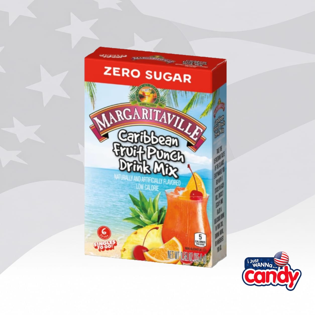 Margaritaville Caribbean Fruit Punch Singles To Go 0.54oz (15.4g)
