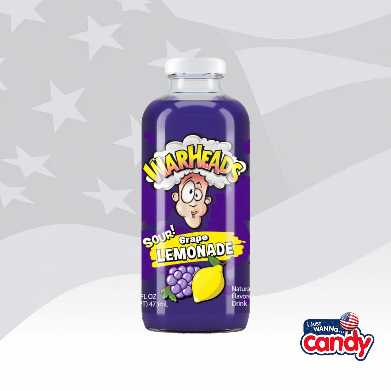 Warheads Sour Grape Lemonade 16fl.oz (473ml)