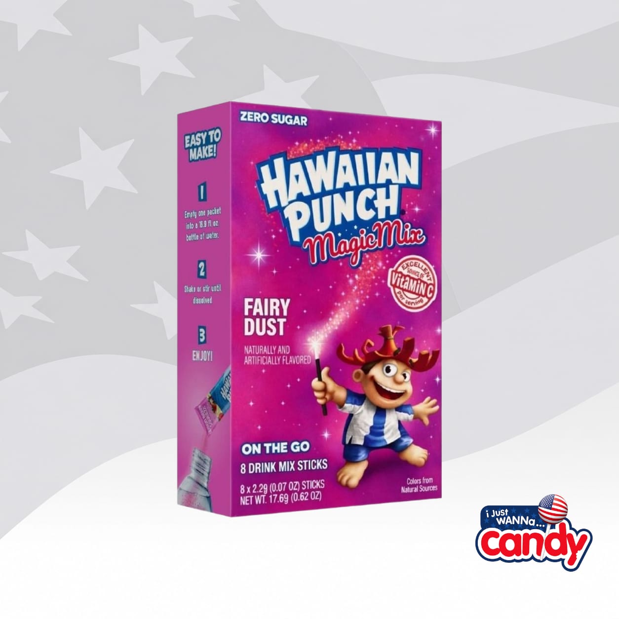 Hawaiian Punch Magic Mix Fairy Dust Singles To Go 0.62oz (17.6g)