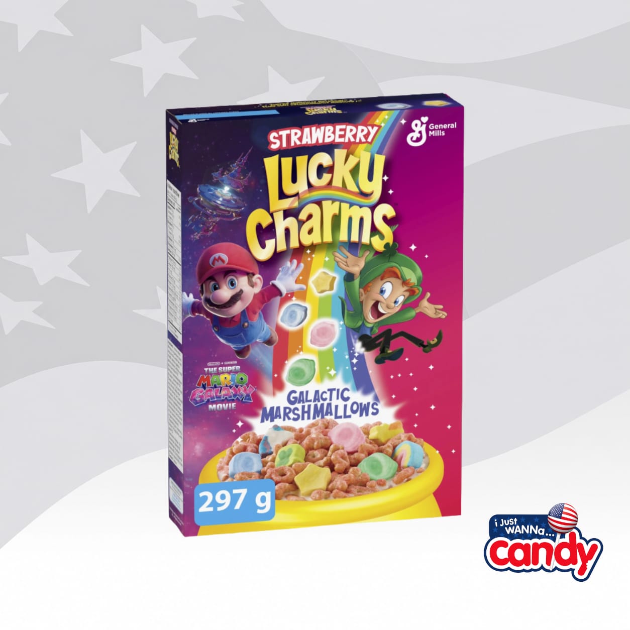 Lucky Charms Strawberry Cereal Super Mario Galaxy (297g) Canada
