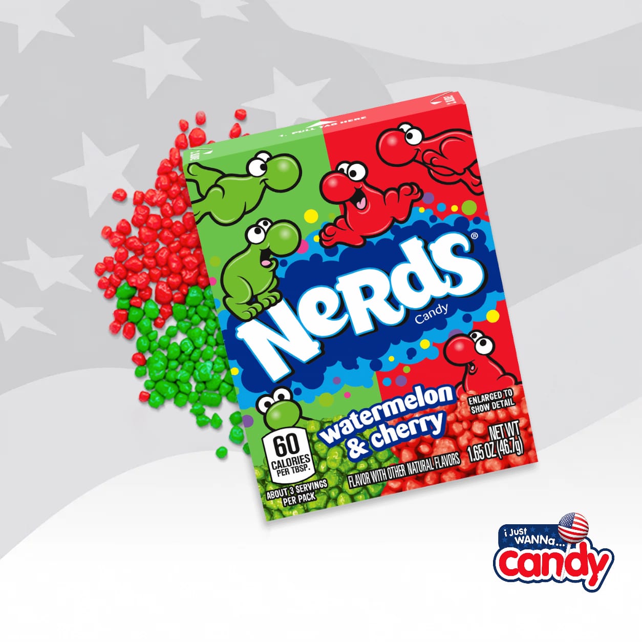 Nerds Watermelon & Cherry 1.65oz (46.7g)