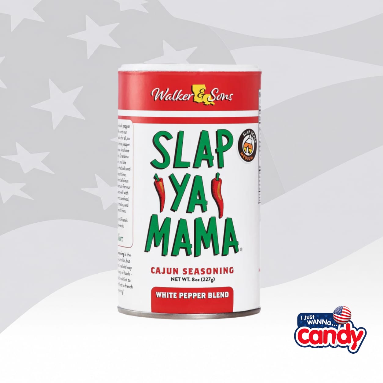 Slap Ya Mama Cajun Seasoning White Pepper Blend 8oz (227g)