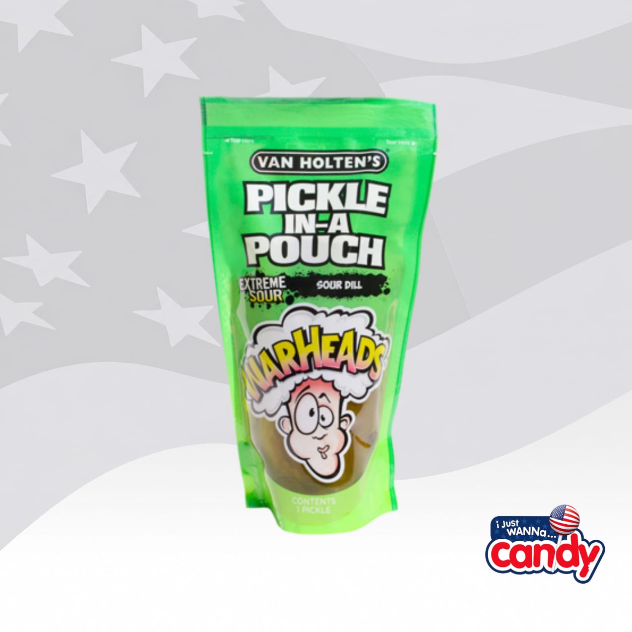Van Holtens Warheads Extreme Sour Pickle In A Pouch