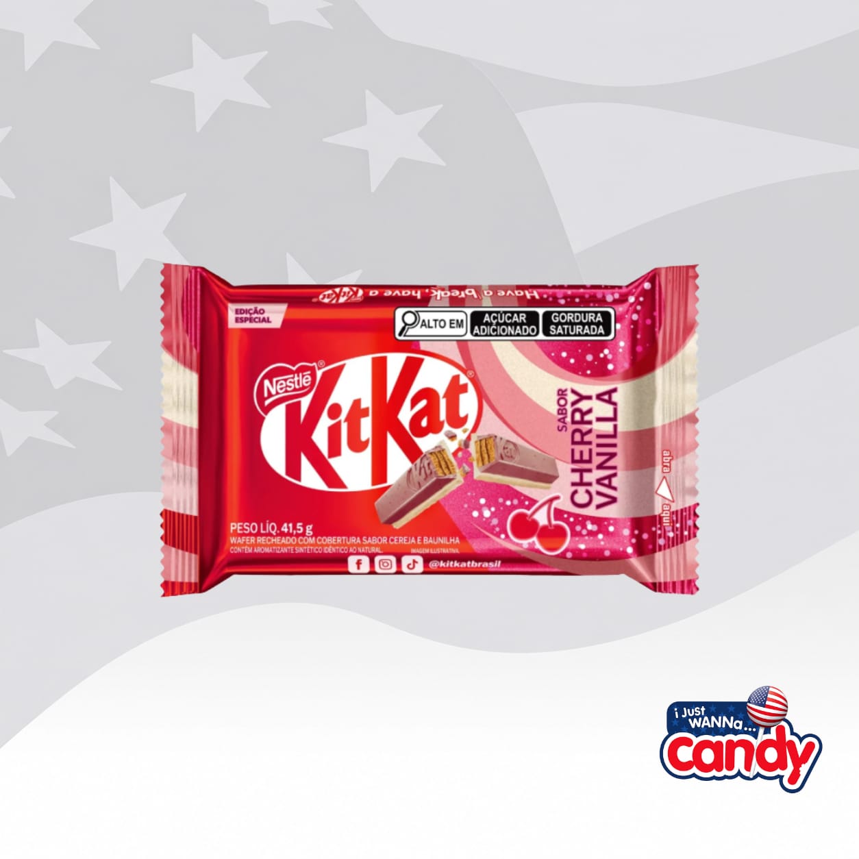 KitKat Cherry Vanilla 1.46oz (41.5g) Brazil
