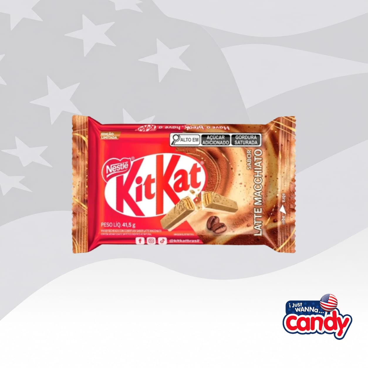 KitKat Latte Macchiato 1.46oz (41.5g) Brazil