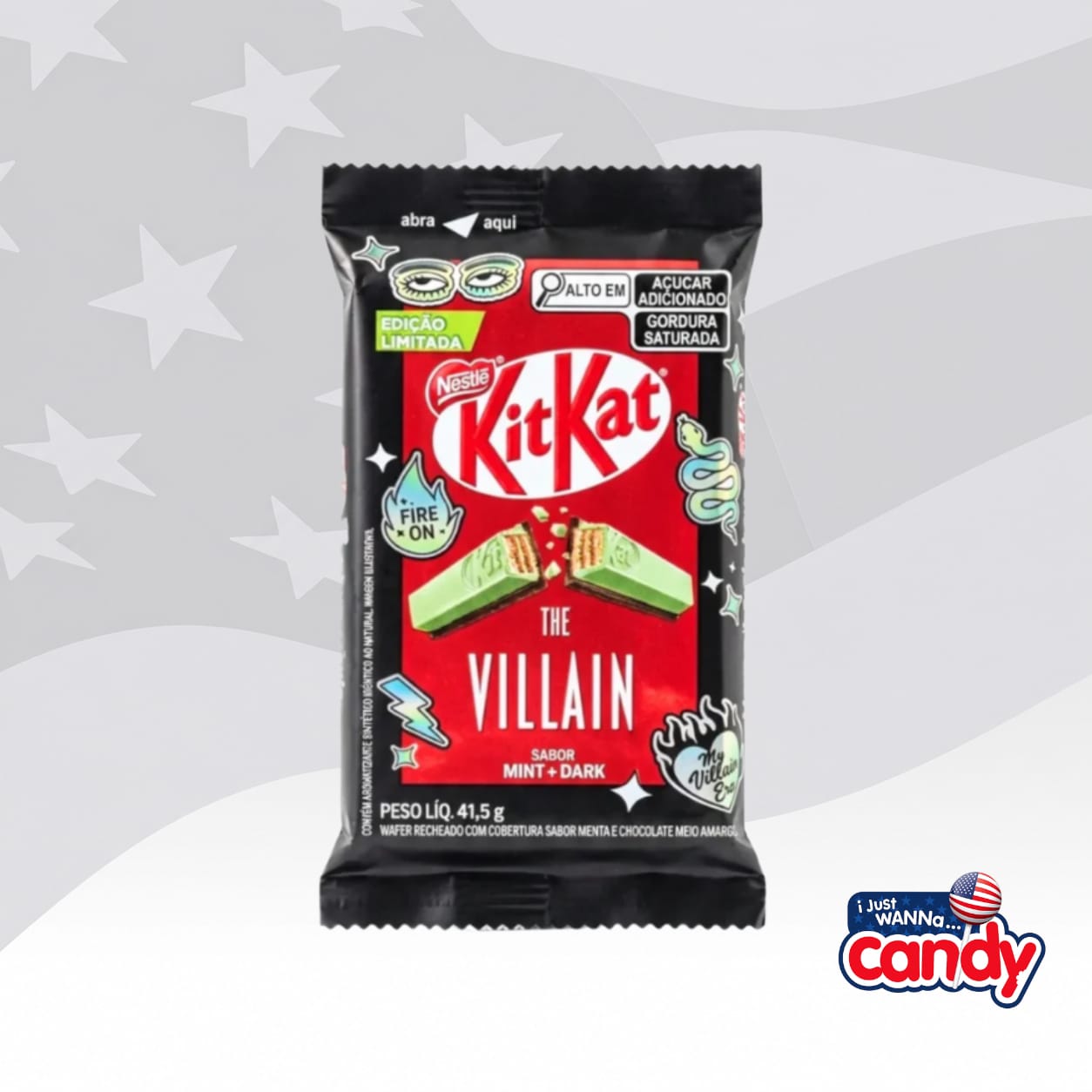 KitKat The Villain Mint Dark 1.46oz (41.5g) Brazil