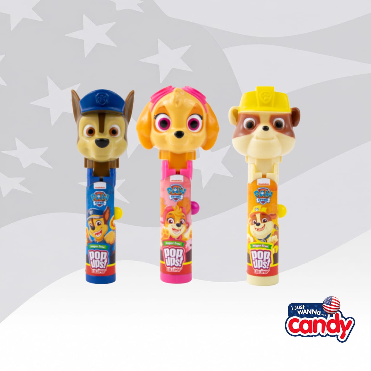 Paw Patrol Pop Ups Lollipop Sugar Free (10g)