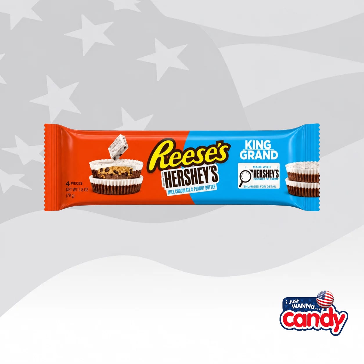 Reeses Big Cup Hersheys Cookies & Cream Kingsize (2.8oz) 79g Canada