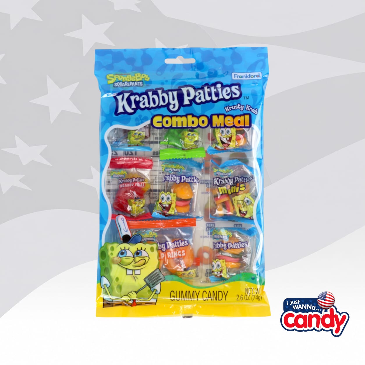 Spongebob Squarepants Krabby Patties Combo Meal Tray 2.6oz (74g)