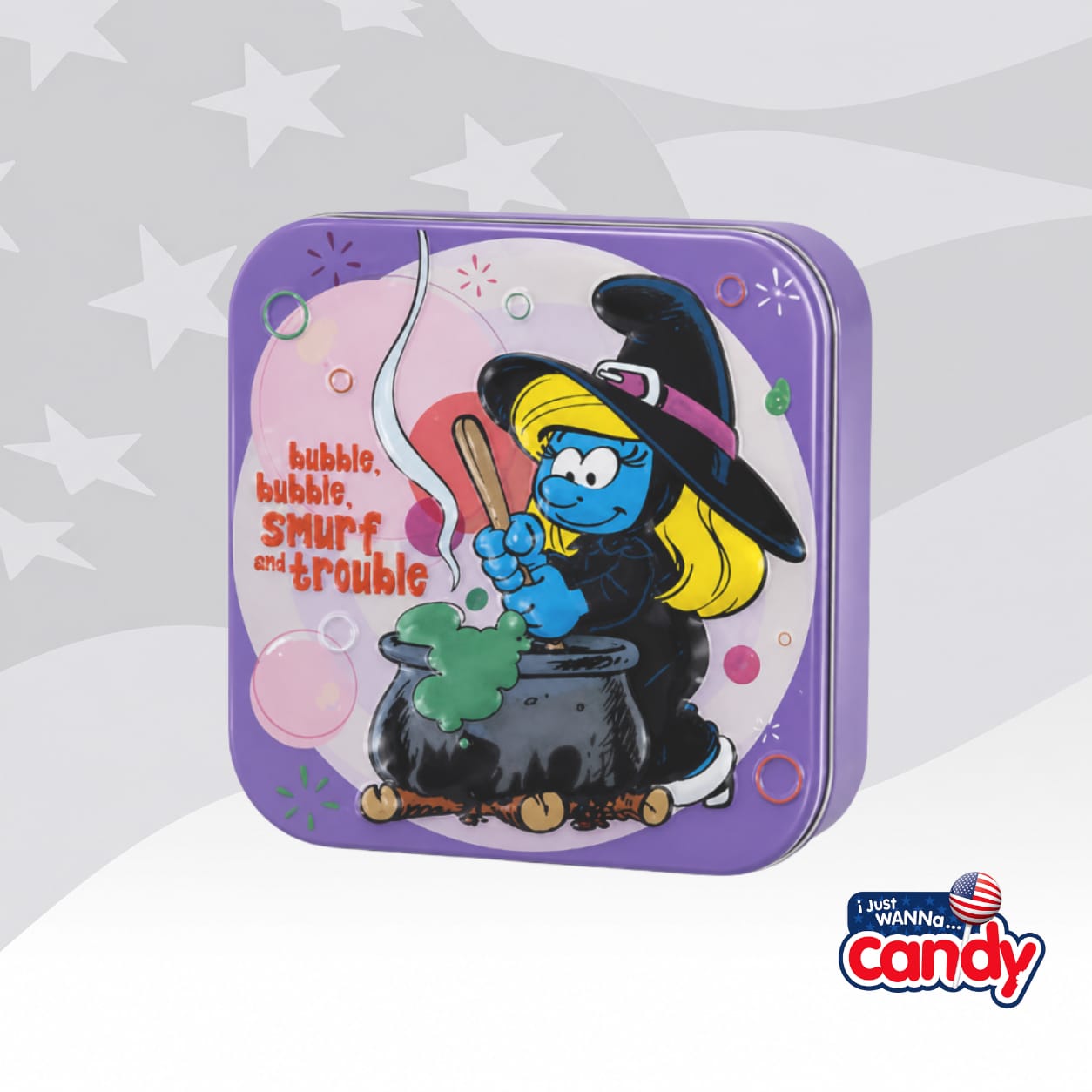 Boston America The Smurfs Boo Berry Candy Tin 1.5oz (42g)