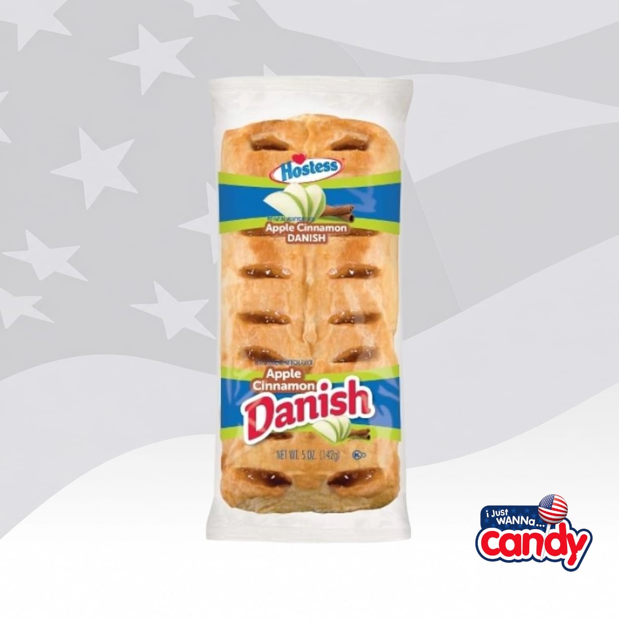 Hostess Iced Danish Apple Cinnamon 5oz (142g)