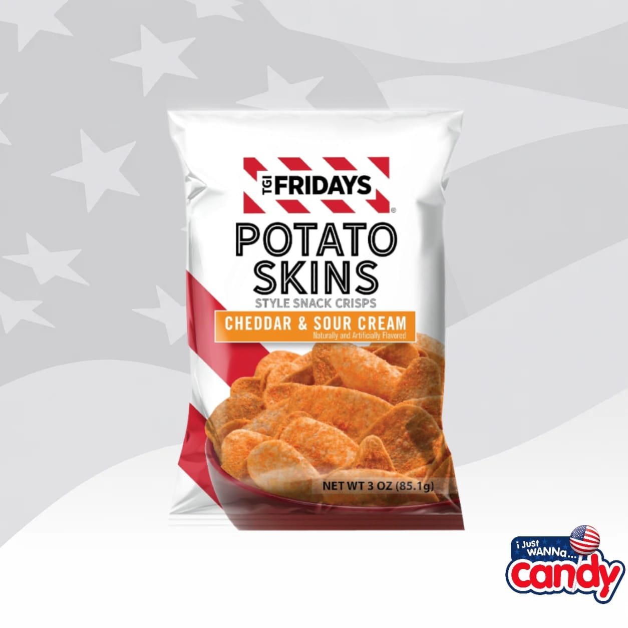 TGI Fridays Cheddar And Sour Cream Potato Skins 3oz (85.1g)